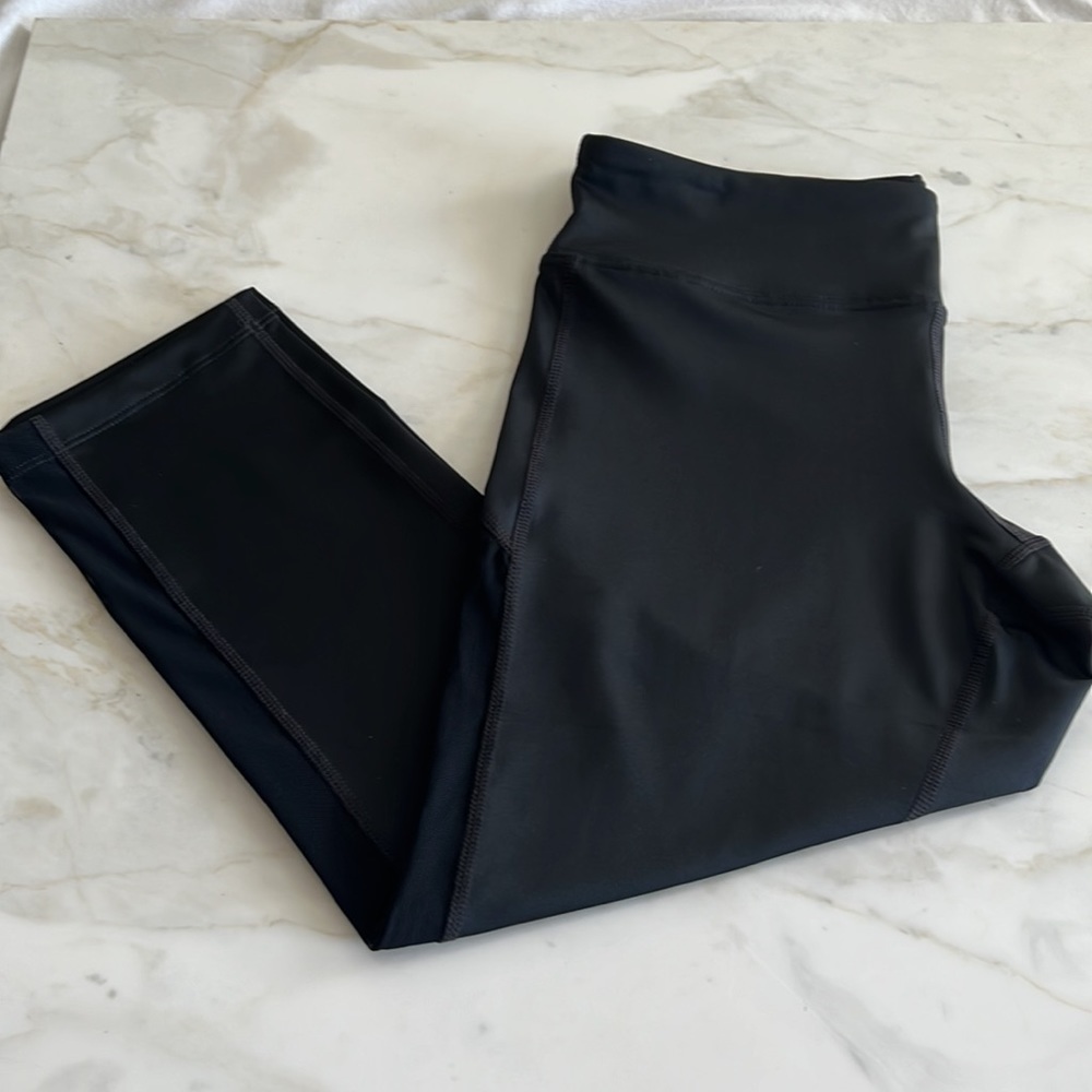 ASIC WOMEN WORKOUT LEGGINGS BLACK Sz MD